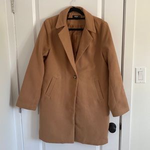 Misguided Camel Coat - Tall